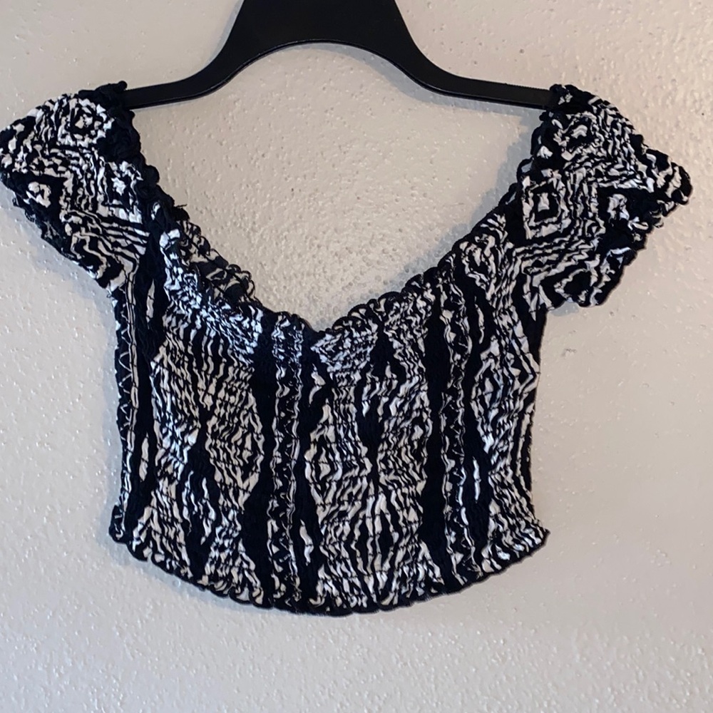 Cropped Off The Shoulder Top